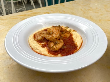 The shrimp and grits was my favorite dish at Tiana's Palace in Disneyland. 
